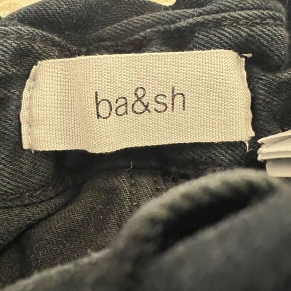 Ba&sh Jalia High Waist Paperbag Black Trouser Pant Size 0 - Picture 10 of 11